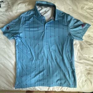 Adidas Golf Polo Size L Enagic Golf Club GUC